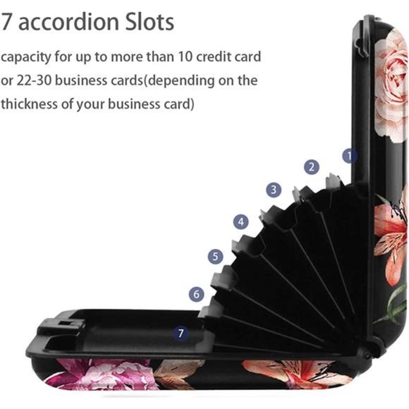 Mini Credit Card Holder, RFID Blocking Slim Hard Card Case ID Case Travel Wallet - Picture 3 of 7